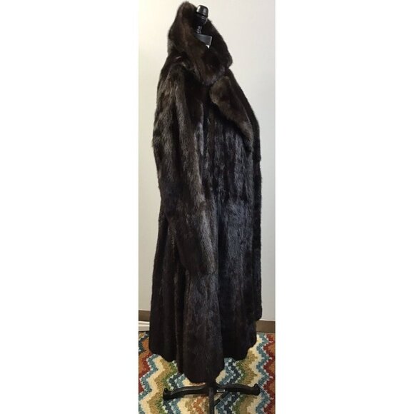 Vintage 1970s Mink Fur Coat Michael Forest for Pierre Cardin Brown Small 🤩 - Picture 7 of 11